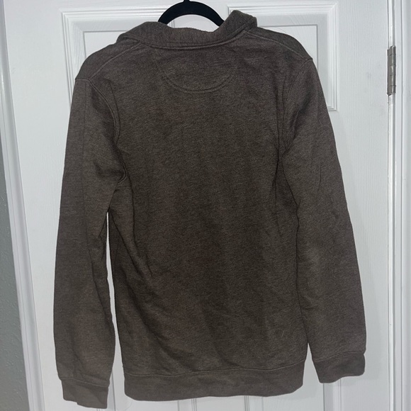 Brown Croft&Barrow Quarter Zip Sweatshirt - Picture 3 of 3